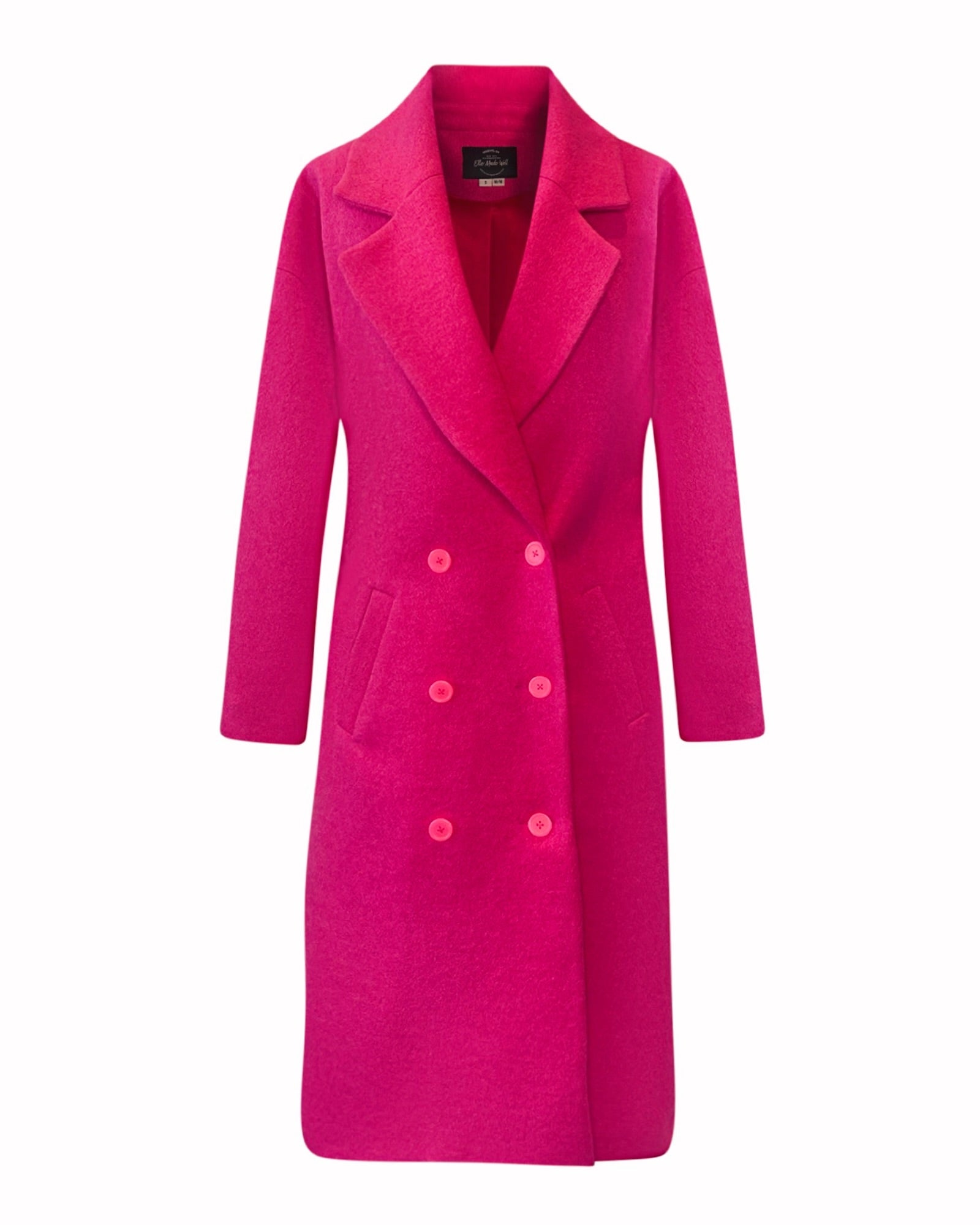 Calliope Maxi Coat- Hottest Pink