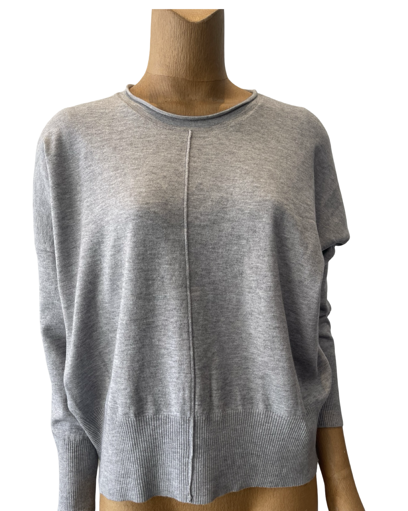 Casual Grey Sweater / Dolman Sleeve