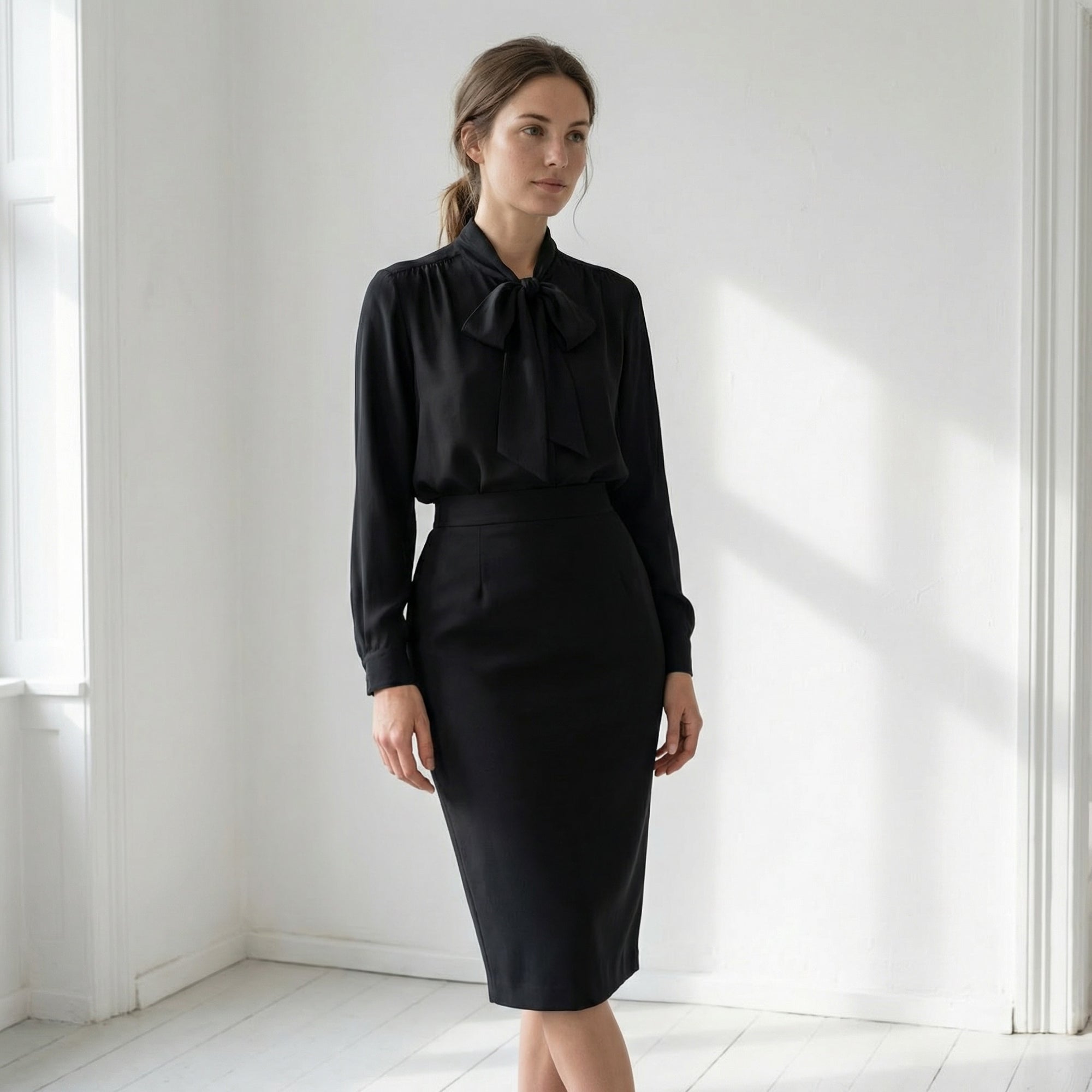 High-Waisted Wool Pencil Skirt Made in Canada | Elle Made Well High-Waisted Wool Pencil Skirt Made in Canada | Elle Made Well