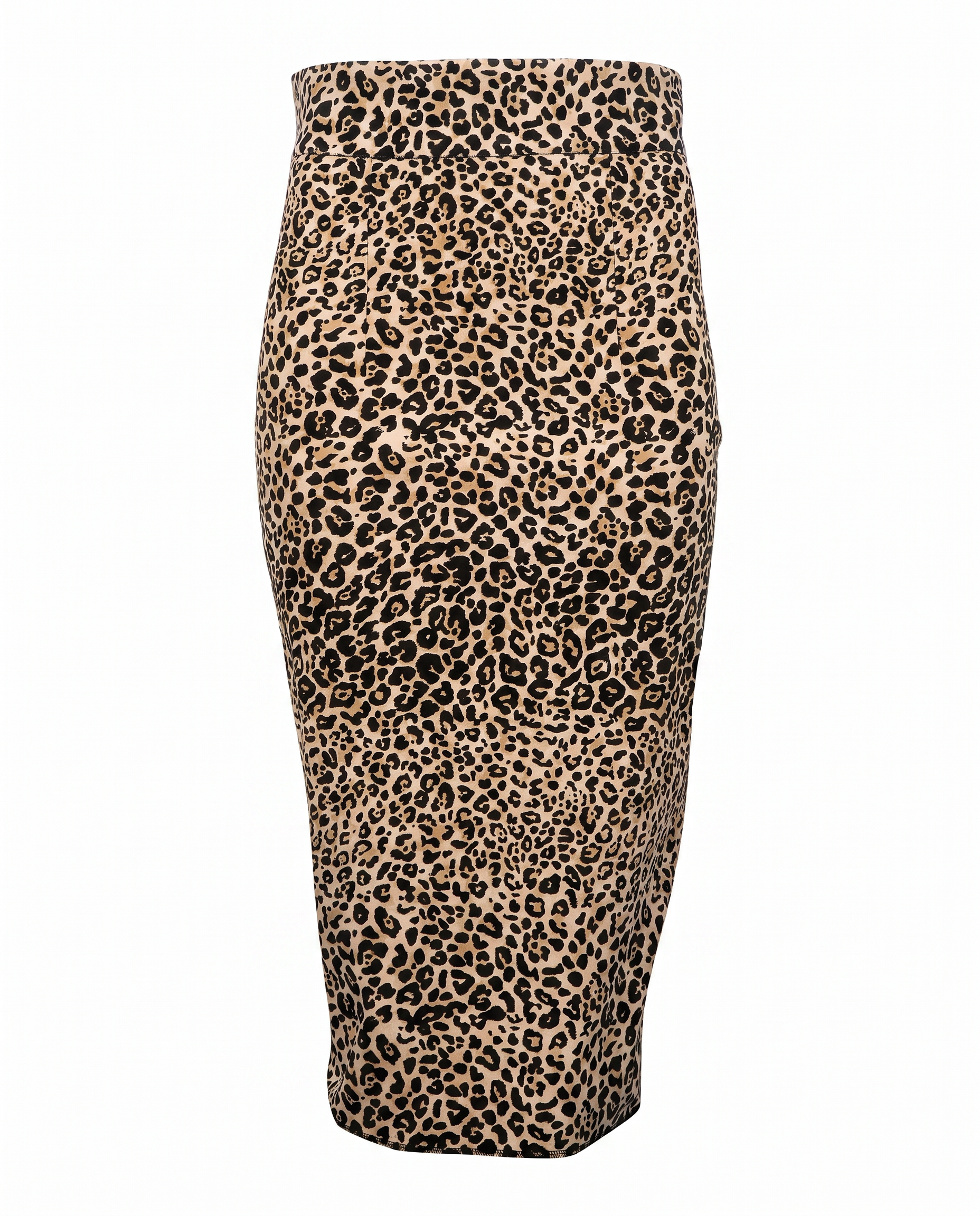 Classic Stretch Pencil Skirt - Leopard