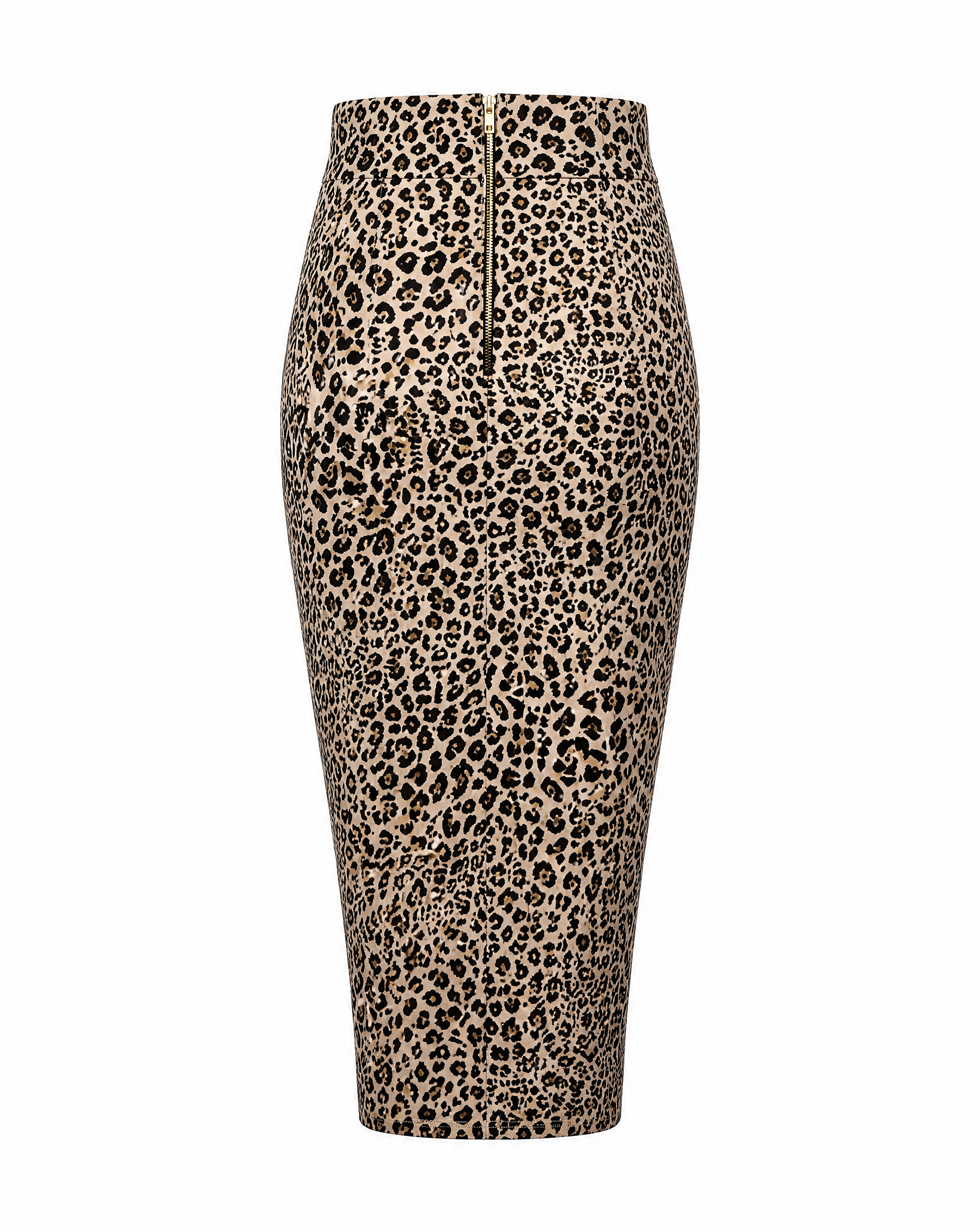 Classic Stretch Pencil Skirt - Leopard