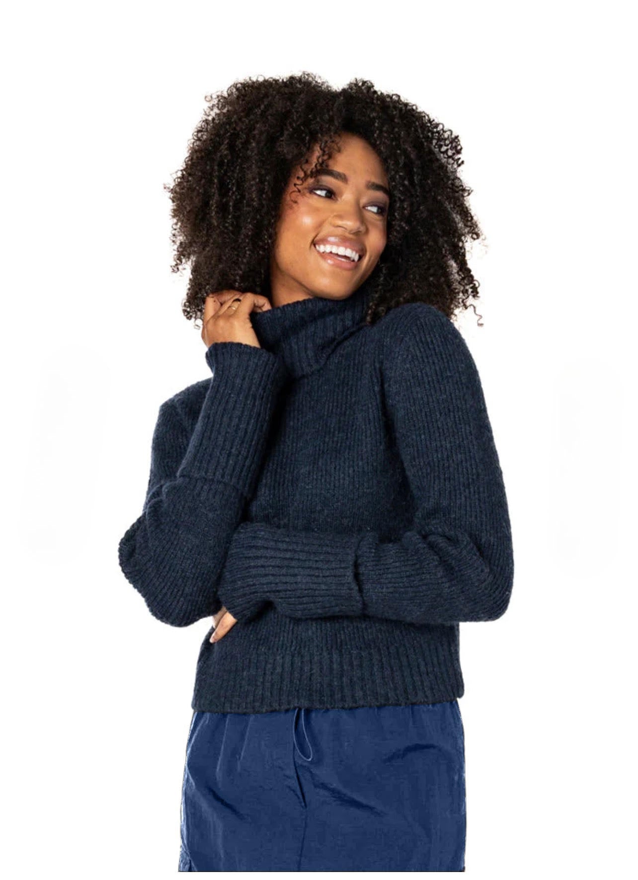 Navy Turtleneck by CES'T MOI