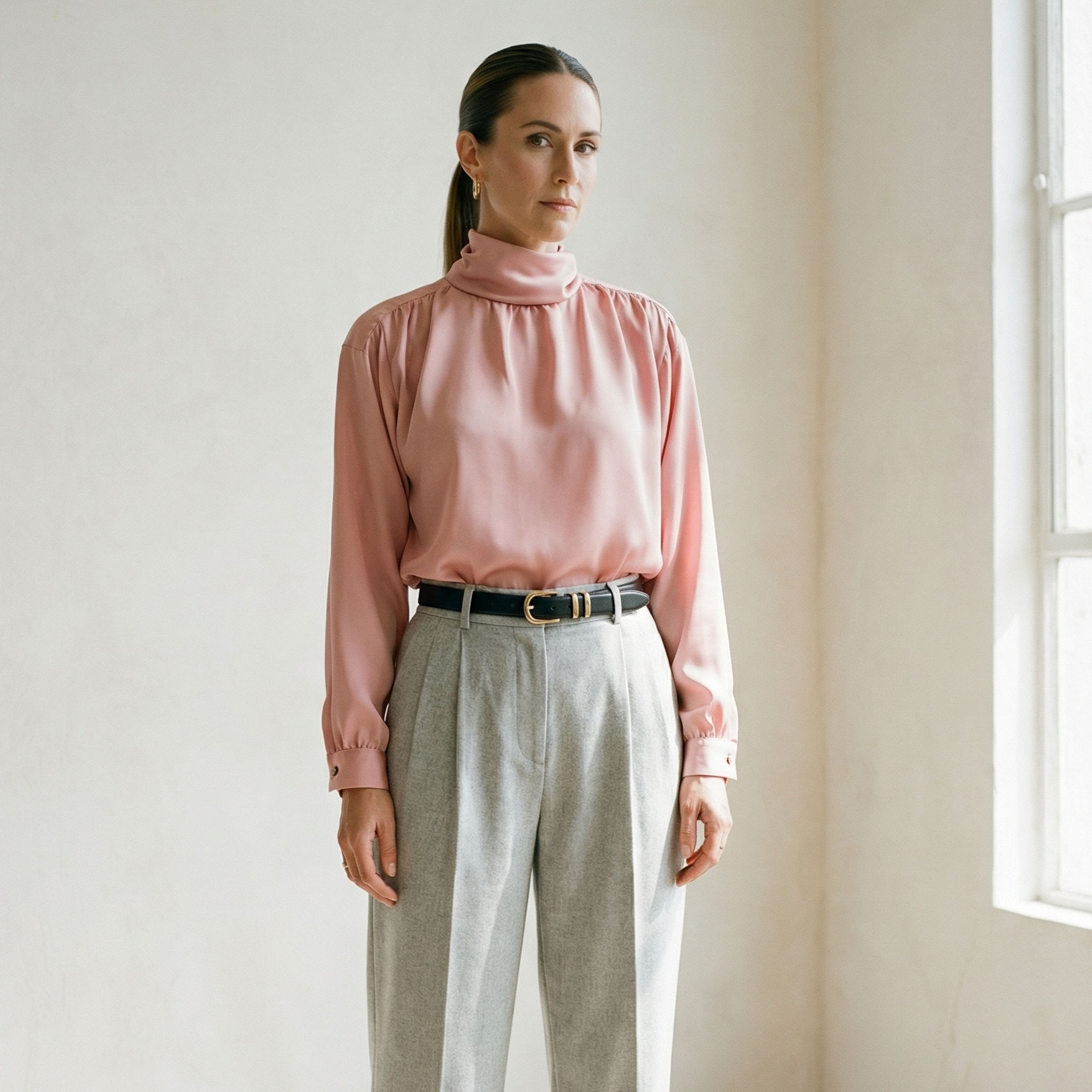 Vintage Vera Blouse- Blush