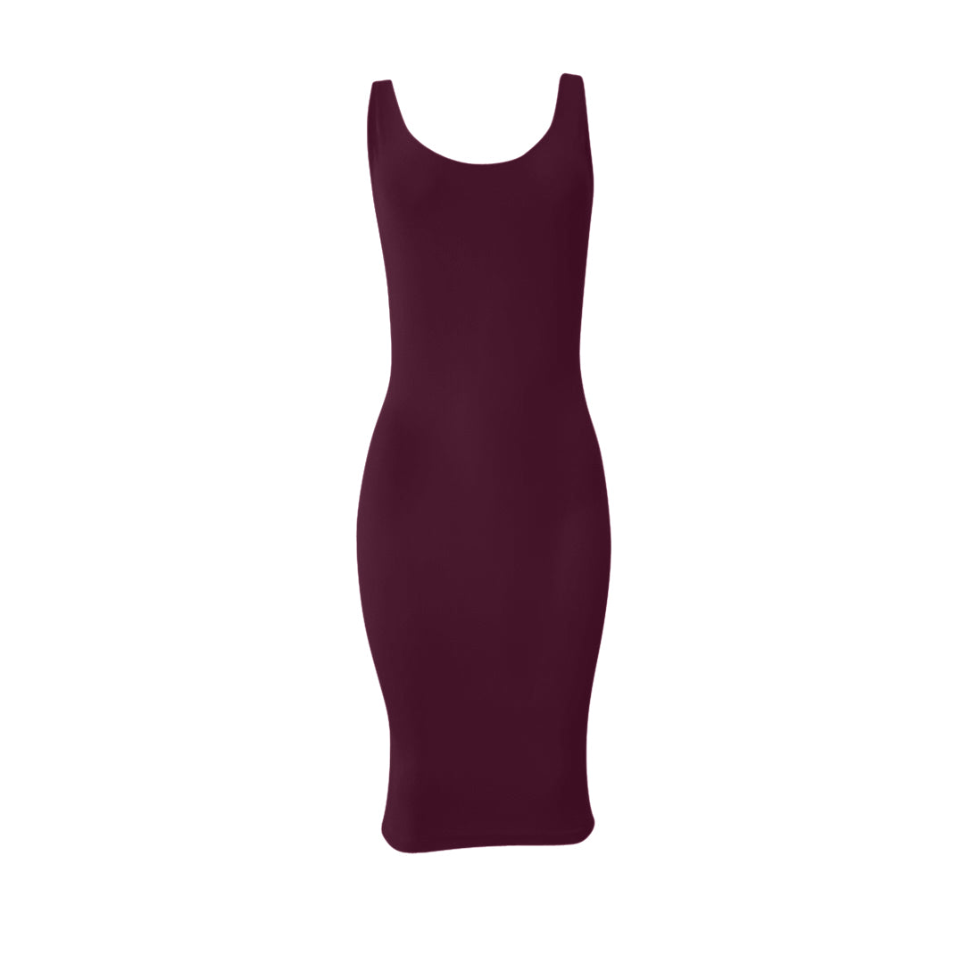 Seamless Tank Dress - Bordeaux