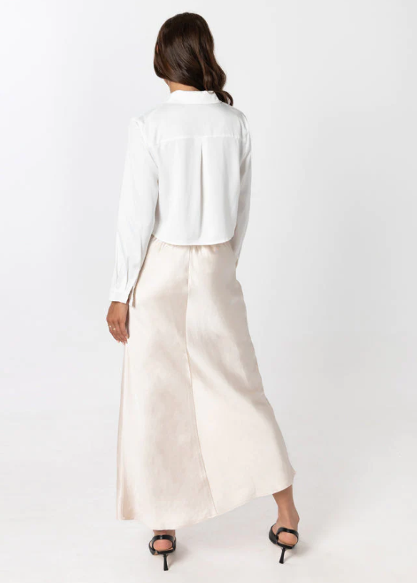 Silky Champagne Skirt by Ces't Moi  -