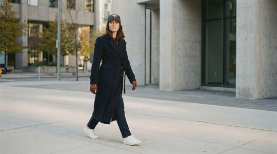 Navy Trench Coat - The Tatijana 